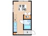 西町コート 1Rの間取り