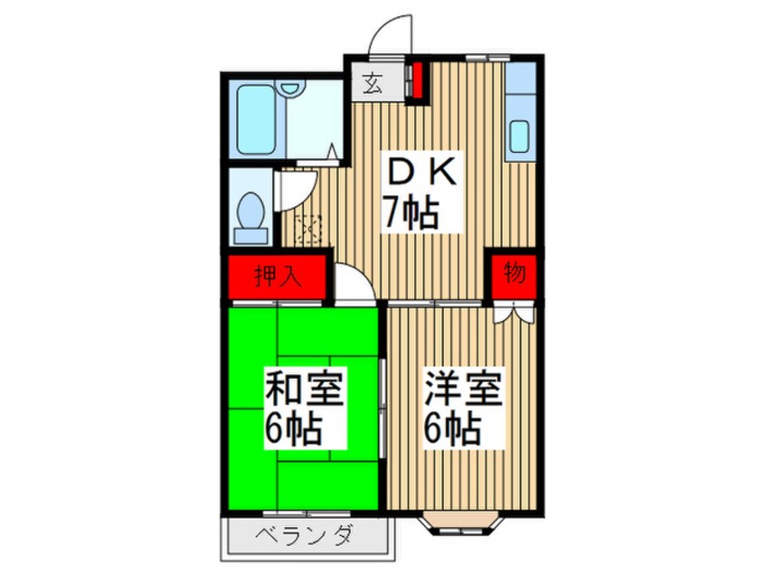 間取図 シャト－アゼリア