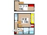 シーサイドヴィラ 1Kの間取り