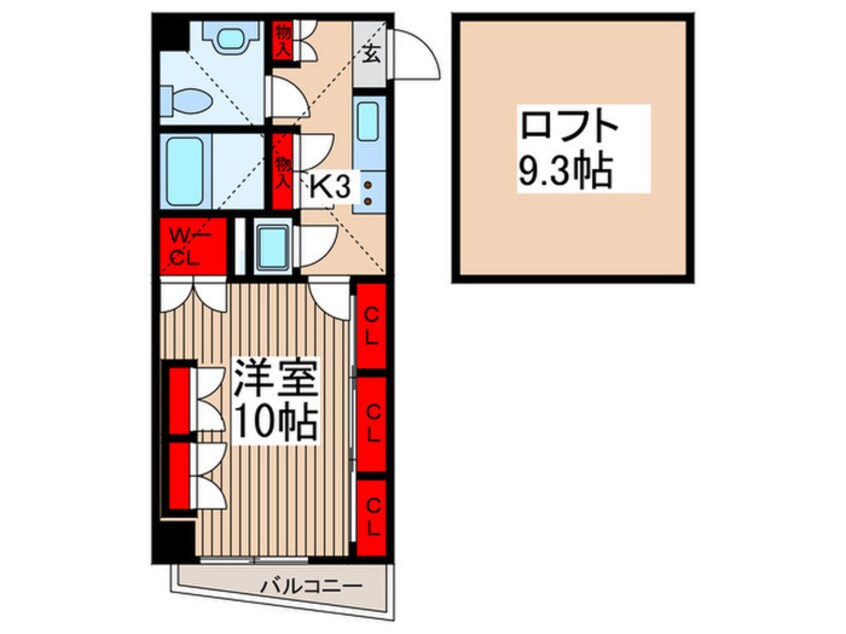 間取図 ＬＯＯＰＳ