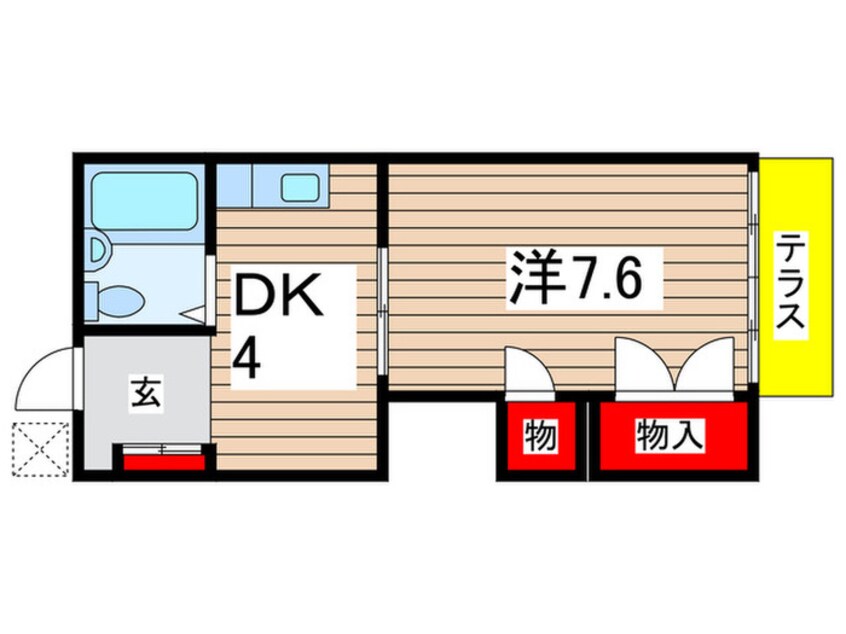 間取図 プチシャトー若草