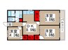 ヤマサイビル 3DKの間取り