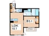 D-SITE SHONANDAI 1LDKの間取り