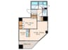 五番町マンション(1204) 1LDKの間取り