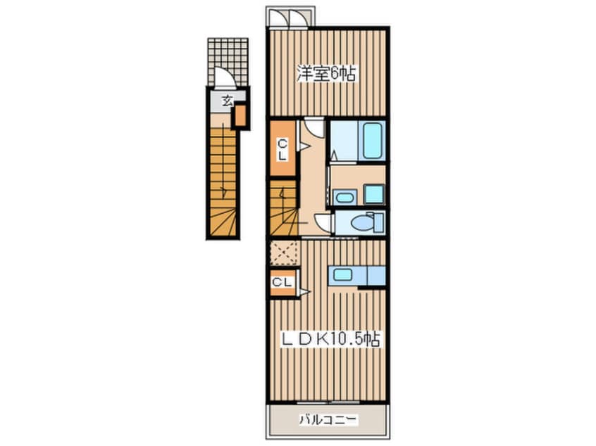 間取図 シャンブル湘南Ⅱ