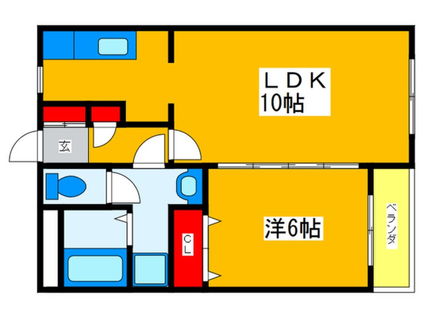 間取図 Ｍ　Ｈｉｇｈ　Ｃｒｅｓｔ