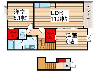 間取図 メ－プルハウス