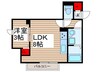 セレスティア古千谷本町 1LDKの間取り
