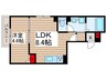 セレスティア古千谷本町 1LDKの間取り