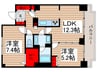 アコ－ル北千住 2LDKの間取り