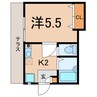 堀尾邸貸家 1Kの間取り