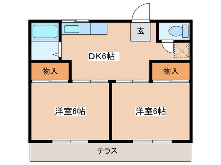 間取図 田代ハイツ