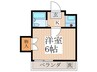 クレスト恋が窪 1Kの間取り