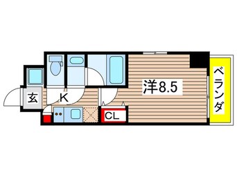 間取図 LUMEED CUBE菊川PREMIUM(407)