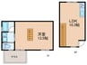 Ruelle 1LDKの間取り