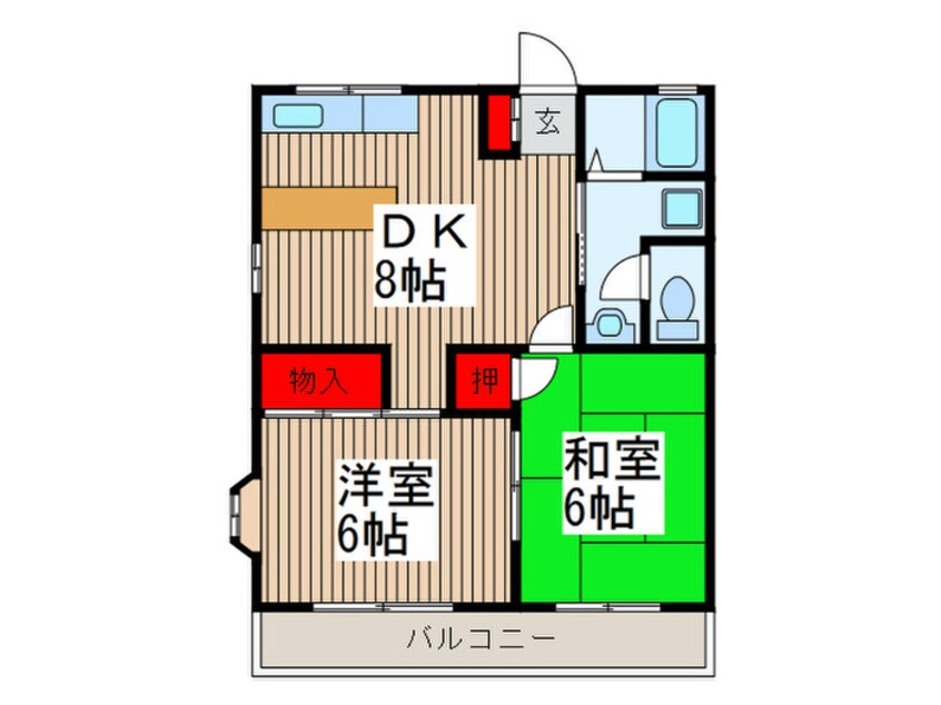 間取図 内谷田ハイツ