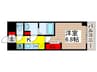 N-stage行徳Ⅱ 1Kの間取り