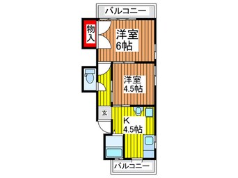 間取図 本町西加藤コーポ