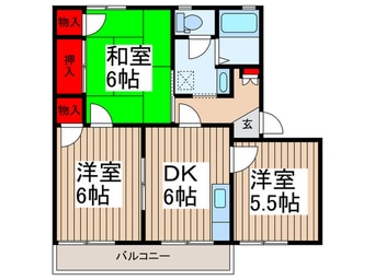 間取図 メゾン旭Ｃ棟