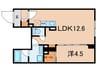 GENOVIA池袋 1LDKの間取り