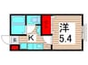 シーダーベルクC 1Kの間取り