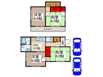 間取図 西金野井戸建