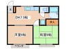 ファレノハイツⅠ 2DKの間取り