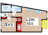レインボーハウスちばでら 1LDKの間取り