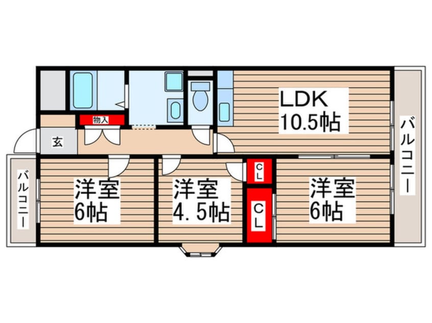 間取図 第３千代田マンション