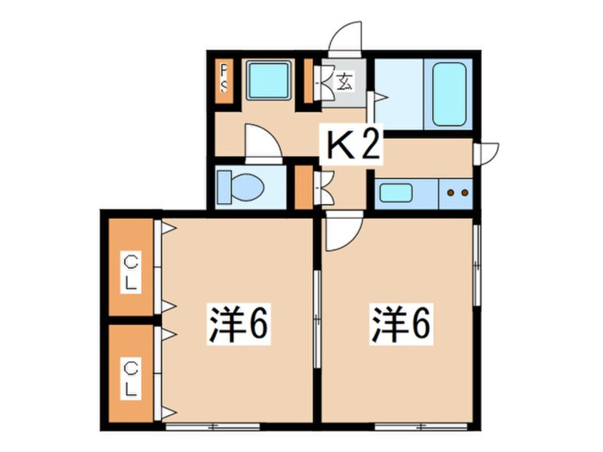 間取図 寿コ－ポ