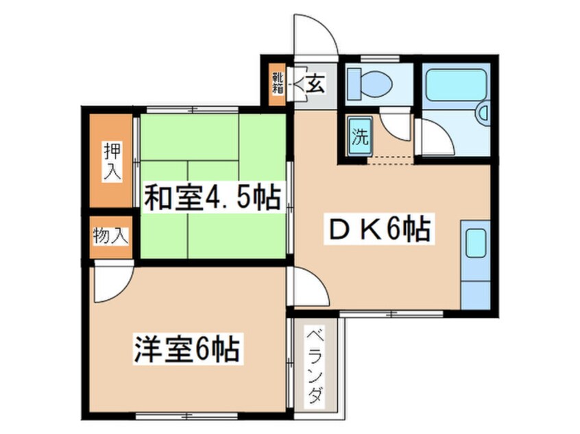 間取図 寿コ－ポ