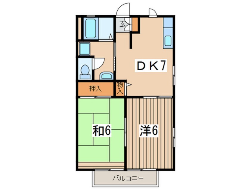 間取図 ハイツサンコ－