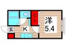 シーダーベルクD 1Kの間取り