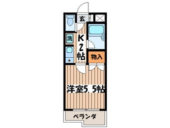 間取図 玉学小原ハイツ