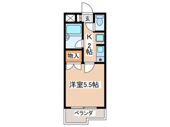 間取図 玉学小原ハイツ