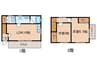 ツインオークス 2LDKの間取り