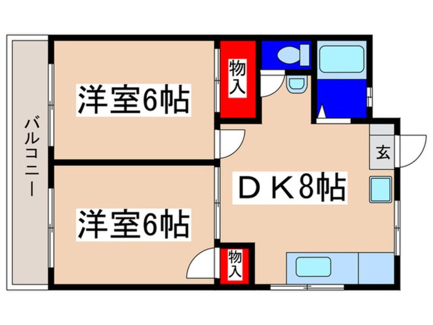 間取図 松栄スカイコ－ポ