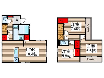 間取図 Ｋｏｌｅｔ増尾