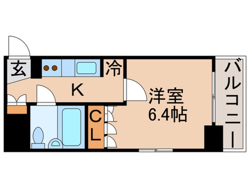 間取図 アンディ－ン月島(1101)