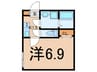 ベルクレスト鴨居 1Kの間取り