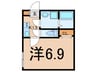 ベルクレスト鴨居 1Kの間取り