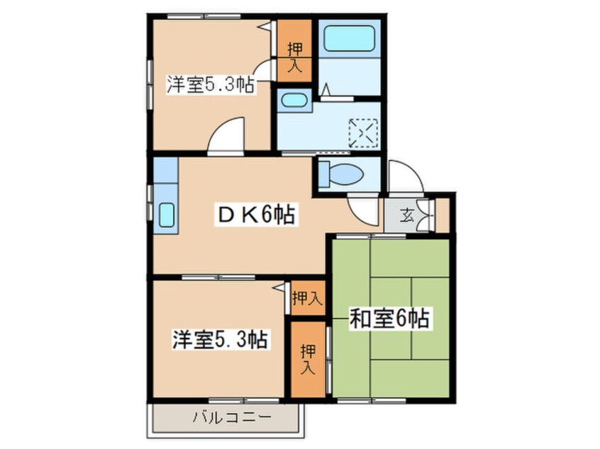 間取図 エステ－ト小藤Ⅰ