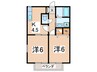 大磯シ－サイドコ－ポＢ 2Kの間取り