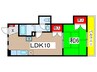 ラフォ－レ田口 1LDKの間取り