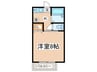ときわハイツ２ 1Kの間取り
