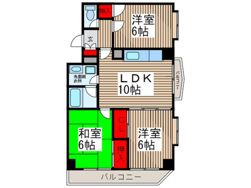 間取図 第５メゾン小泉芝新町