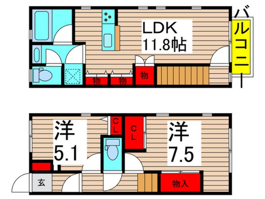 間取図 仮）シャトン