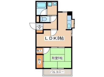 間取図 千代田ミサキコーポ