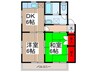 コ－ポ豊 2DKの間取り