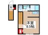 エスポワール 1Rの間取り